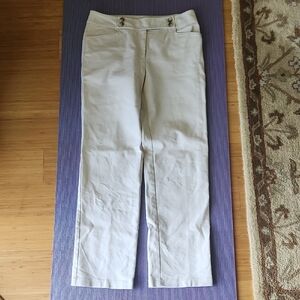 Ann Taylor Margo Khaki Pants Tan 8
